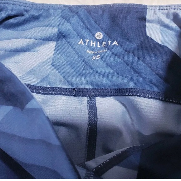 Athleta Straight Up Pant Yoga Legging Geometric Design - Picture 3 of 3